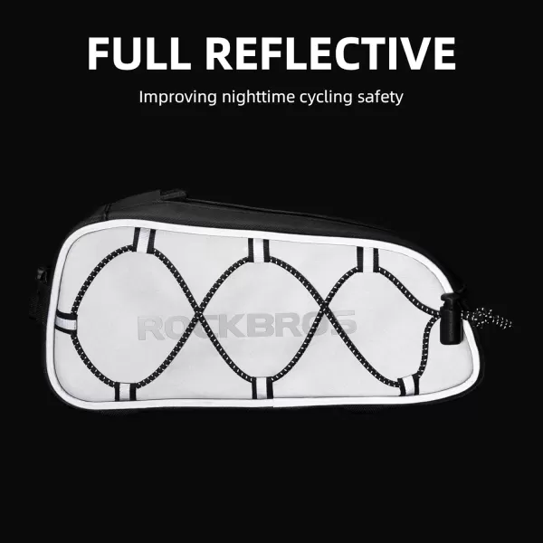 imageROCKBROS Top Tube Bike Bag Bicycle Front Frame Bag Bike Accessories Pouch Compatible with iPhone 141312 Pro Galaxy S22S21STYLE 3