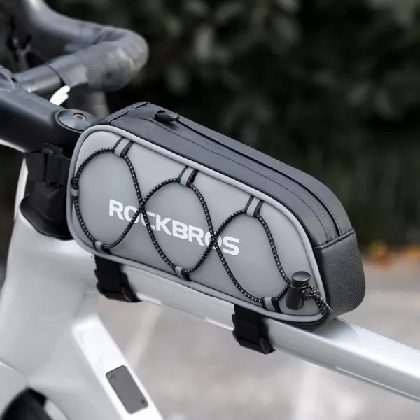 imageROCKBROS Top Tube Bike Bag Bicycle Front Frame Bag Bike Accessories Pouch Compatible with iPhone 141312 Pro Galaxy S22S21STYLE 3