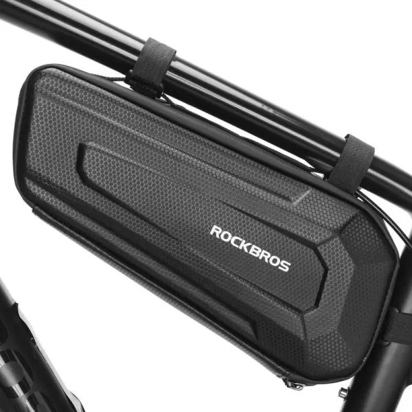 imageROCKBROS Bike Frame Bag Bike Storage Triangle Bag Bicycle Under Top Tube Saddle Bag WaterResistant EVA Cycling Bike Accessories Pouch for Mountain Road Bike