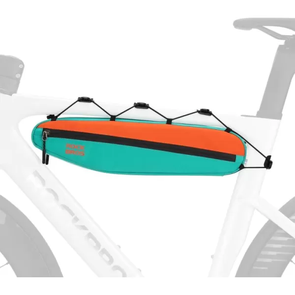 imageROCKBROS Bike Frame Bag Bike Triangle Bag Bike Top Tube Bag 15L Bike Bag Pouch Storage Bag for Cycling Mountain Road Ebike