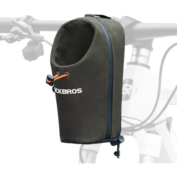 imageROCKBROS Electric Scooter Bag Bike Frame Bag Bicycle Water Bottle Bag 15L Large Capacity Quick Installation for Mountain Bikes EScooters and Folding BikesGreen
