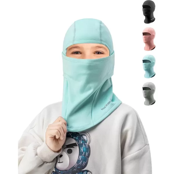 imageROCKBROS Kids Balaclava Ski Mask Winter Mask for Cold Weather Windproof Kids Neck Gaiters for Skiing Cycling OutdoorBlue