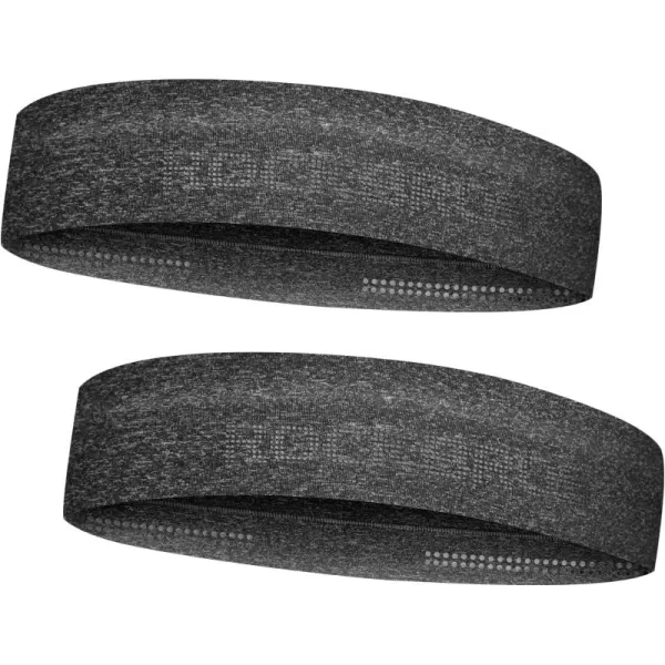 imageROCKBROS Mens Headband Running Elastic NonSlip Sweat Bands Soft Fabric Head Bands for Women Yoga Workout Basketballgrey 2pack