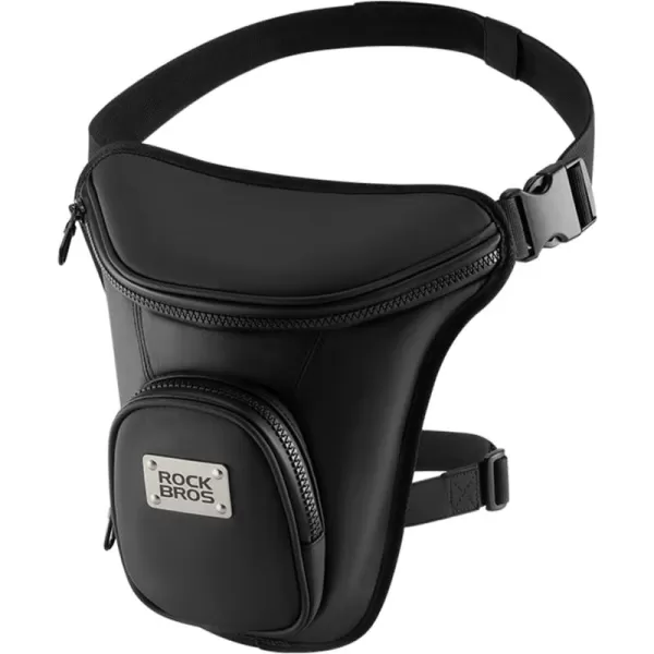 imageROCKRBOS Motorcycle Thigh Bag Drop Leg Bag for Women Men with Leg Strap Removable Thigh Purse for Travel Hiking Climbing Outdoor