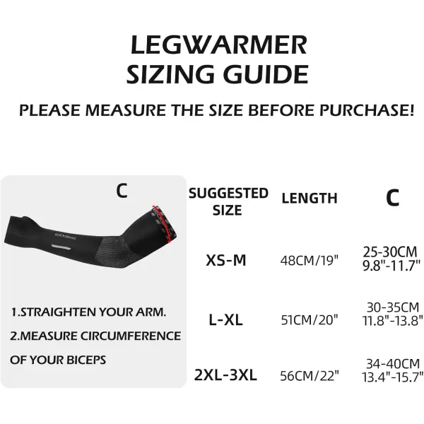 imageROCKBROS Arm Warmers Thermal Arm Sleeves with Thumb Holes for Men Women