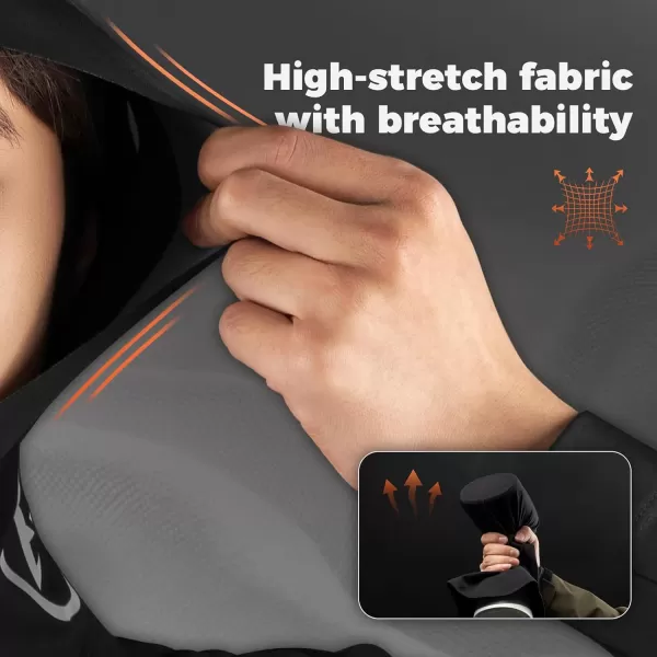 imageROCKBROS Balaclava Mask Cold Weather Motorcycle Helmet Liner Skull Cap Thermal Neck Gaiter Breathable Winter Scarf Mask Cycling Skiing Black