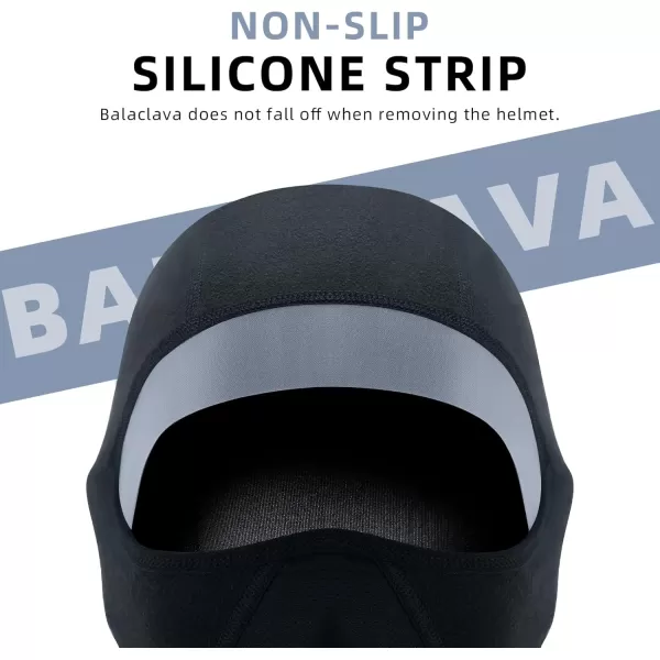 imageROCKBROS Balaclava Ski Mask Thermal Full Face Mask for Cold Weather Windproof Face Cover Under Helmet Wear Neck Warmer for Men Women Head Mask for Motorcycling Cycling Black
