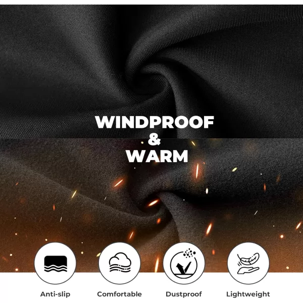 imageROCKBROS Balaclava Ski Mask Thermal Full Face Mask for Winter Face Cover Under Helmet Wear for Men Women Windproof Head Mask Neck Warmer for Cycling Motorcycle Skiing Black