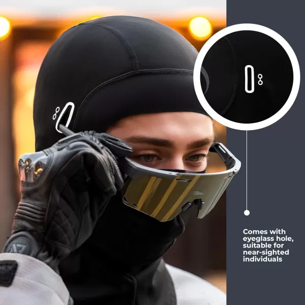 imageROCKBROS Balaclava Ski Mask Thermal Full Face Mask for Winter Face Cover Under Helmet Wear for Men Women Windproof Head Mask Neck Warmer for Cycling Motorcycle Skiing Black