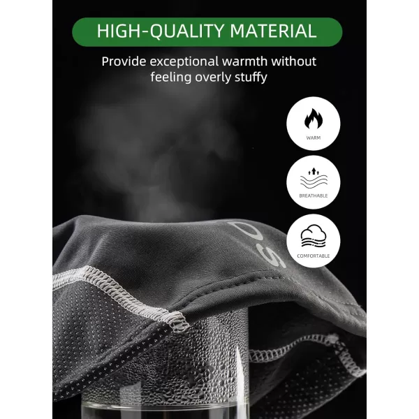 imageROCKBROS Balaclava Ski Mask Thermal Full Face Mask with Brim Neck Warmer for Cold Weather Windproof Face Cover Under Helmet Wear Head Mask for Cycling Skiing Black