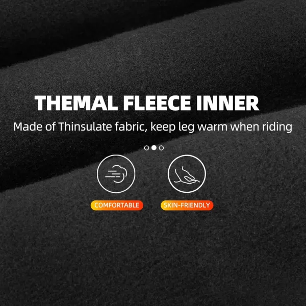 imageROCKBROS Cycling Running Leg Warmers for Men Women Winter Cold Weather Leg Warmer Thermal Fleece Long Leg Sleeves NonSlip