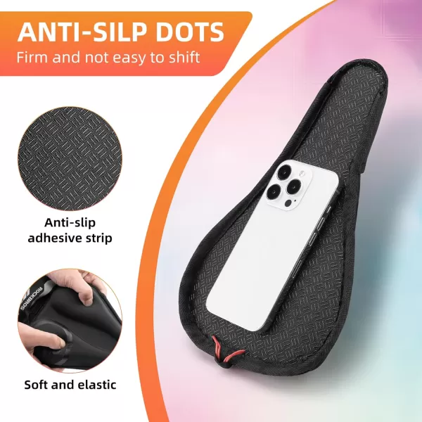 imageROCKBROS Heated Bike Seat Cover Gel Padded Rechargeable Bike Seat Cushion Adjustable Bicycle Seat Cushion Compatible with Peloton Outdoor ampamp Indoor Bicycle Seat108  71