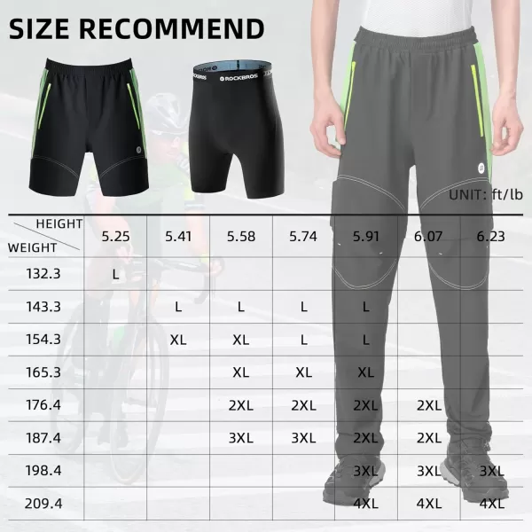 imageROCKBROS Mens Cycling Pants Detachable Shorts 3 in 1 Mountain Bike Hiking Gear Windproof Fleece Lined Running Ski