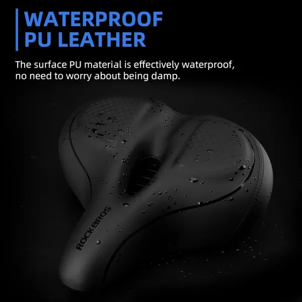 imageROCKBROS Oversized Bike Seat for Peloton BikeBike Seat Replacement Wide Comfortable Bike Seat Cushion Exercise Bike Seat