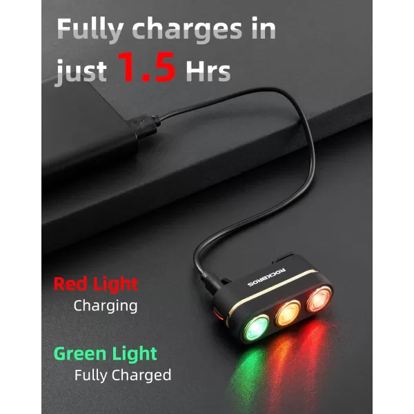 imageROCKBROS Rechargeable Bike Tail Light Brake Sensing Rear Bike Light Ultra Bright Led Bicycle Tail Lights for Night Ride Ipx6 Waterproof Safety Flashlight Cycling Safety Accessories