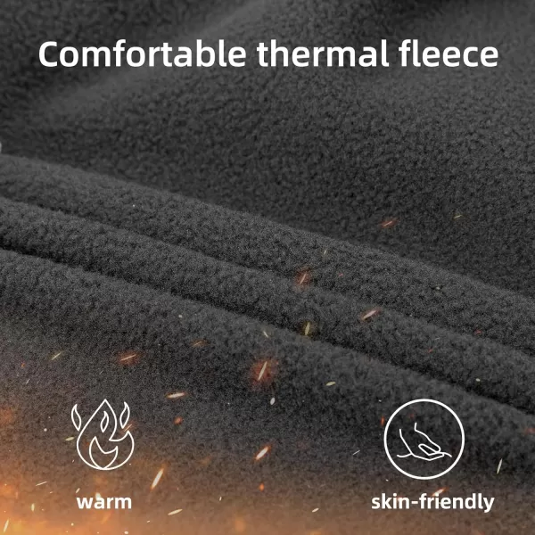 imageROCKBROS Ski Balaclava Thermal Fleece Balaclava for Cold Weather Winter MenS1 Black