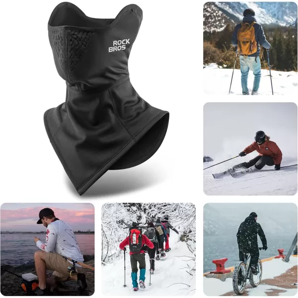 imageROCKBROS Ski Mask Balaclava Winter Face Mask for Men Women Cold Weather Gear Skiing Snowboarding Thermal Winter Neck Warmer