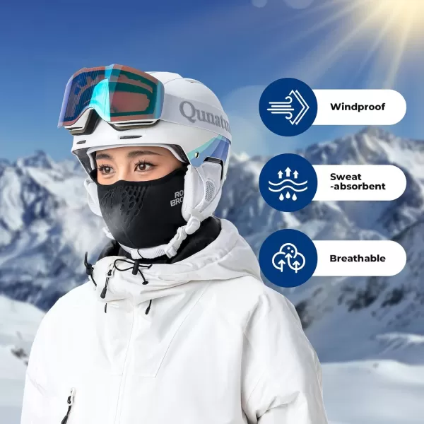 imageROCKBROS Ski Mask Balaclava Winter Face Mask for Men Women Cold Weather Gear Skiing Snowboarding Thermal Winter Neck Warmer