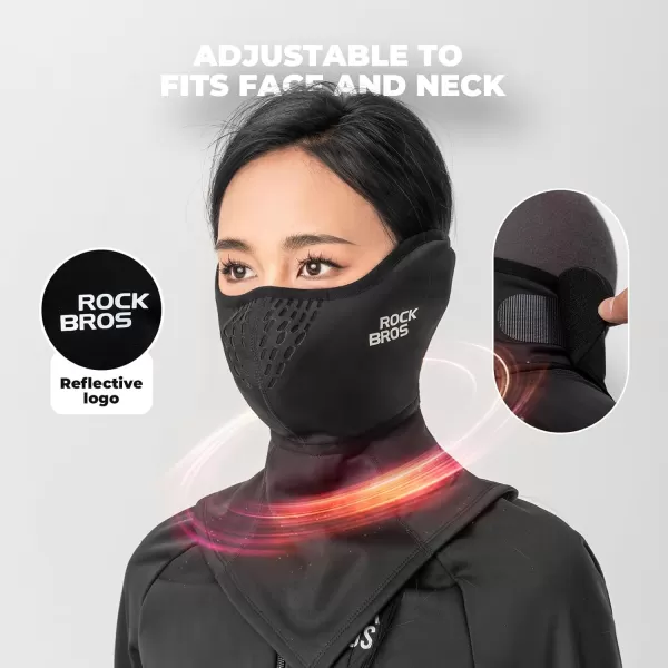 imageROCKBROS Ski Mask Balaclava Winter Face Mask for Men Women Cold Weather Gear Skiing Snowboarding Thermal Winter Neck Warmer
