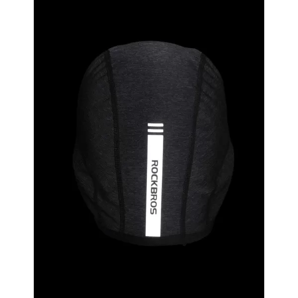imageROCKBROS Skull Cap Men ampamp Women Thermal Cycling Helmet Liner Moisture Wicking Motorcycle Running HatFits Under HelmetsBlack Grey