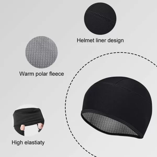 imageROCKBROS Skull Cap Men ampamp Women Thermal Cycling Helmet Liner Moisture Wicking Motorcycle Running HatFits Under HelmetsBlack2