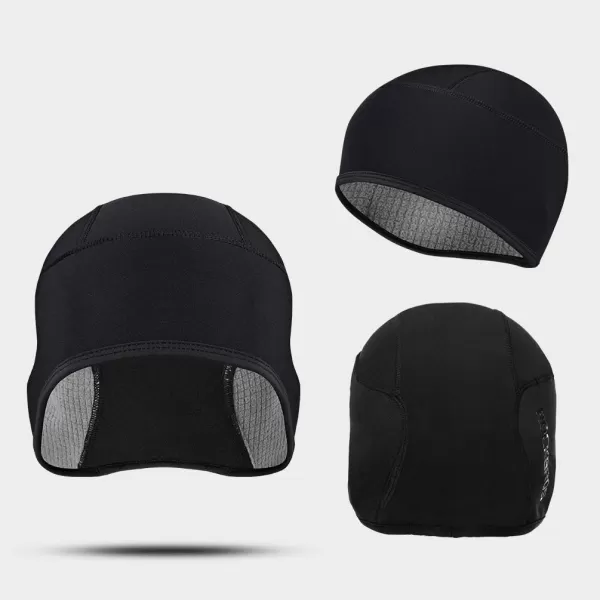 imageROCKBROS Skull Cap Men ampamp Women Thermal Cycling Helmet Liner Moisture Wicking Motorcycle Running HatFits Under HelmetsBlack2