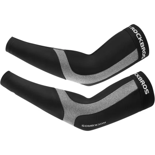 imageROCKBROS Arm Warmer Cycling Thermal Winter Arm Sleeves for Running Riding Motorcycle for Men Women Cold Weather Windproof