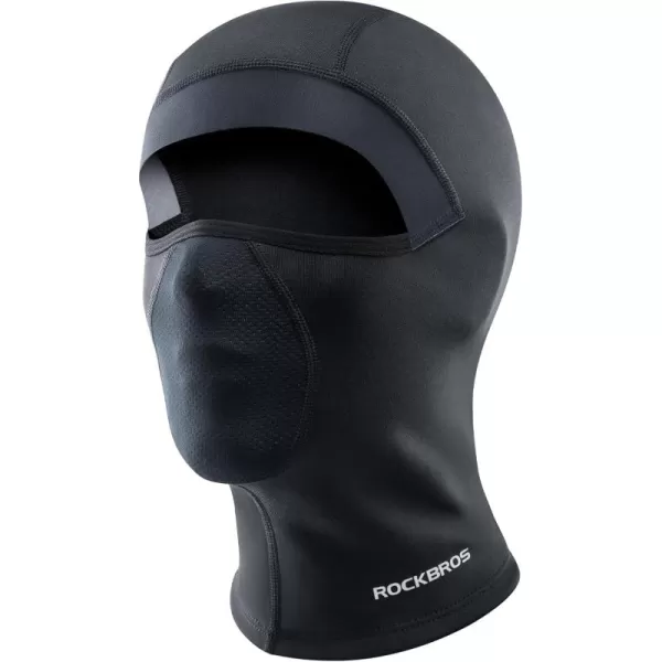 imageROCKBROS Balaclava Ski Mask Thermal Full Face Mask for Cold Weather Windproof Face Cover Under Helmet Wear Neck Warmer for Men Women Head Mask for Motorcycling Cycling Black