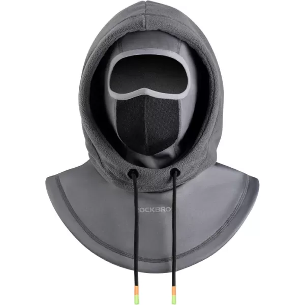 imageROCKBROS Ski Balaclava Thermal Fleece Balaclava for Cold Weather Winter MenGrey