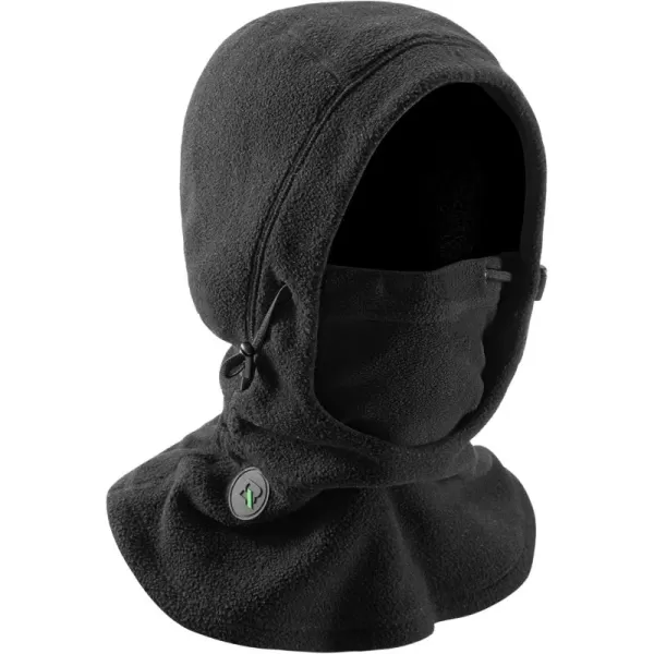 imageROCKBROS Ski Mask Thermal Fleece Balaclava Ski Face Mask for Cold Weather Winter Full Face Protective Headgear for Men Women Black