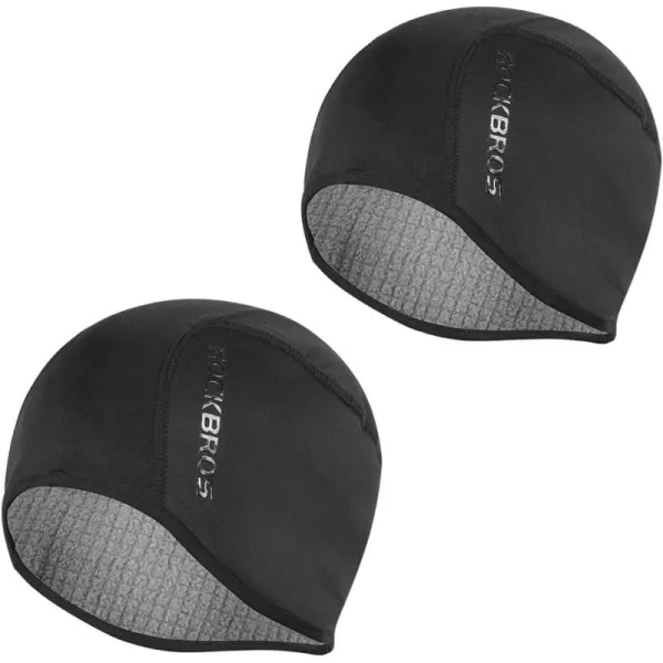 imageROCKBROS Skull Cap Men ampamp Women Thermal Cycling Helmet Liner Moisture Wicking Motorcycle Running HatFits Under HelmetsBlack2