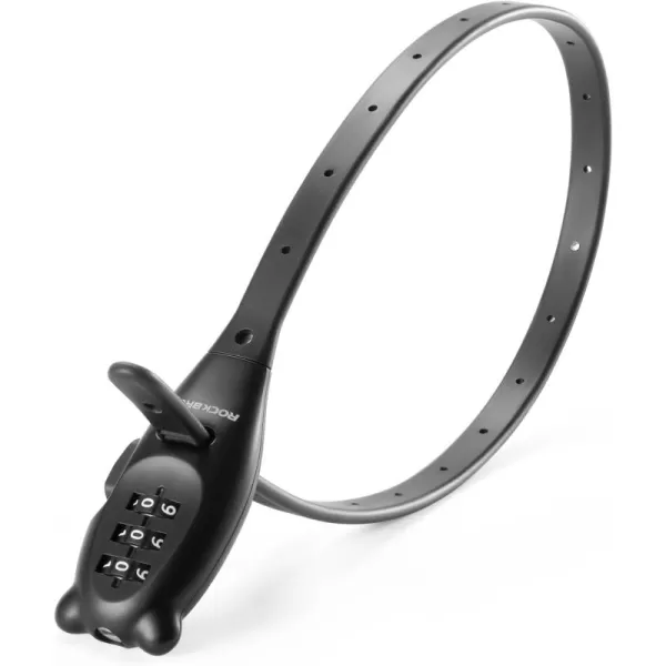 imageROCKBROS Zip Tie Bike Lock Combination Small Cable Lock Lightweight Refrigerator Cabinet Locks with Combination Adjustable Helmet Bike LockExtended Length 1889in