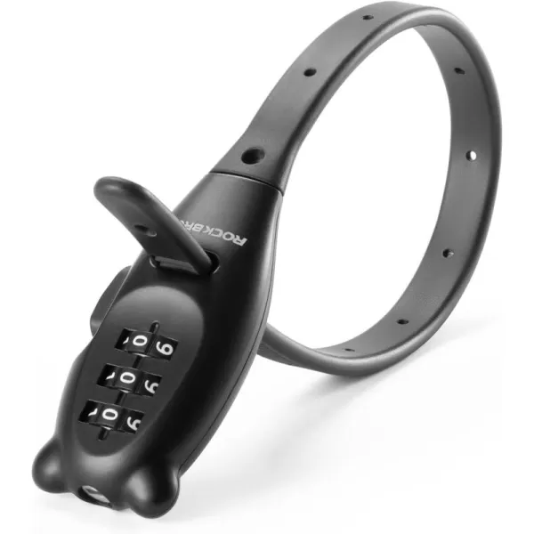 imageROCKBROS Zip Tie Bike Lock Combination Small Cable Lock Lightweight Refrigerator Cabinet Locks with Combination Adjustable Helmet Bike LockRegular 1229in