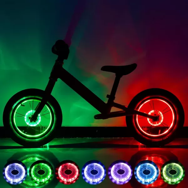 imageROCKBROS Bike Wheel LightFit for Kids1 Pack Hub Diameter30mm118in