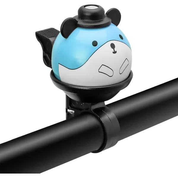 imageROCKBROS Bike Bell for Kids Bicycle Bells Cycling Bells Cute Ring Ball Bike Accessories for Girls Boys Scooter BikeBlue White
