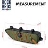 imageROCKBROS Bike Frame Bag Bike Bag Bike Triangle Bag Waterproof Road to Sky Series Bike Top Tube Bag for CyclingGreen