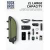imageROCKBROS Bike Frame Bag Bike Bag Bike Triangle Bag Waterproof Road to Sky Series Bike Top Tube Bag for CyclingGreen