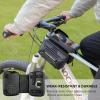 imageROCKBROS Bike Phone Bag Bike Phone Holder Bicycle Waterproof bike Frame bag Top Tube bike Bag Bike Accessories for Phones Below 625862