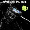 imageROCKBROS Bike Phone Bag Bike Phone Holder Bicycle Waterproof bike Frame bag Top Tube bike Bag Bike Accessories for Phones Below 625862
