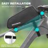 imageROCKBROS Top Tube Bike Bag Bike Frame Bag Bicycle Bag Bike Pouch Pack Cycling Accessories for Road Mountain Bike Compatible with iPhone 11 XS Max XR Fit 65