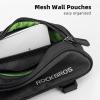 imageROCKBROS Top Tube Bike Bag Bike Frame Bag Bicycle Bag Bike Pouch Pack Cycling Accessories for Road Mountain Bike Compatible with iPhone 11 XS Max XR Fit 65