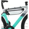 imageROCKBROS Bike Frame Bag Bike Bag Bike Triangle Bag Waterproof Road to Sky Series Bike Top Tube Bag for CyclingWhite