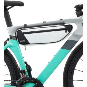 imageROCKBROS Bike Frame Bag Bike Bag Bike Triangle Bag Waterproof Road to Sky Series Bike Top Tube Bag for CyclingWhite