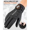 imageROCKBROS Winter Cycling Gloves for Men Women Thermal Full Finger Winter Bike Gloves Windproof Gloves with Touchscreen for MTB Motorcycle Outdoor Sports