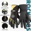 imageROCKBROS Winter Thermal Cycling Gloves Touch Screen Men Women Gloves Windproof Ski Snow AntiSlip Warm Gloves for Cold WeatherAsian MUS S