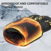 imageROCKBROS Winter Thermal Cycling Gloves Touch Screen Men Women Gloves Windproof Ski Snow AntiSlip Warm Gloves for Cold WeatherAsian XXLUS XL