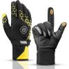 imageROCKBROS Winter Thermal Cycling Gloves Touch Screen Men Women Gloves Windproof Ski Snow AntiSlip Warm Gloves for Cold WeatherAsian MUS S
