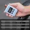 imageROCKBROS Mini Bike Pump Portable Electric Bicycle Pump with Digital Pressure Gauge 150PSI Bike Air Pump Tire Inflator 500mAh with Presta and Schrader Valve for Mountain Road BikesEBike Ball