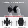 imageRock BROS Foldable Bike Stand Floor Alloy Bicyle Stand Folding Indoor Parking Wheel Holder Fit 2029WhiteW
