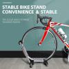 imageRock BROS Foldable Bike Stand Floor Alloy Bicyle Stand Folding Indoor Parking Wheel Holder Fit 2029WhiteW